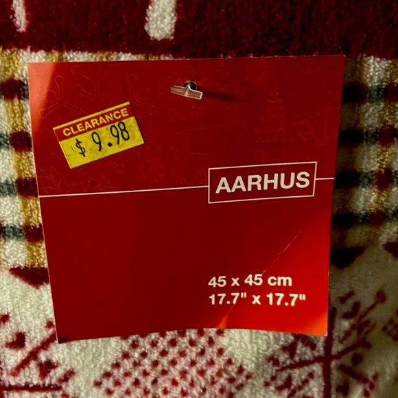 Aarhus Decorative Christmas Pillow Cushion NWT $11 - Picture 3 of 6